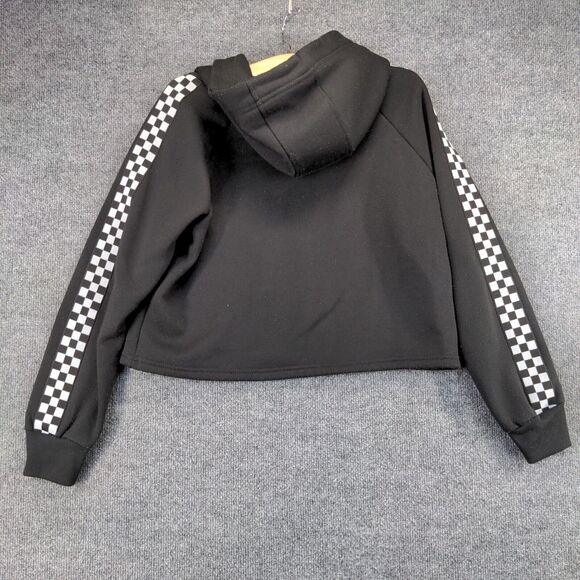 Wear Code Snoopy Chill Check Trim Cropped Hoodie Sweatshirt Womens Large Black - Picture 6 of 12